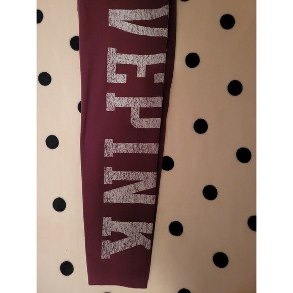 VS PINK LEGGINGS COTTON xl maroon - Picture 3 of 9